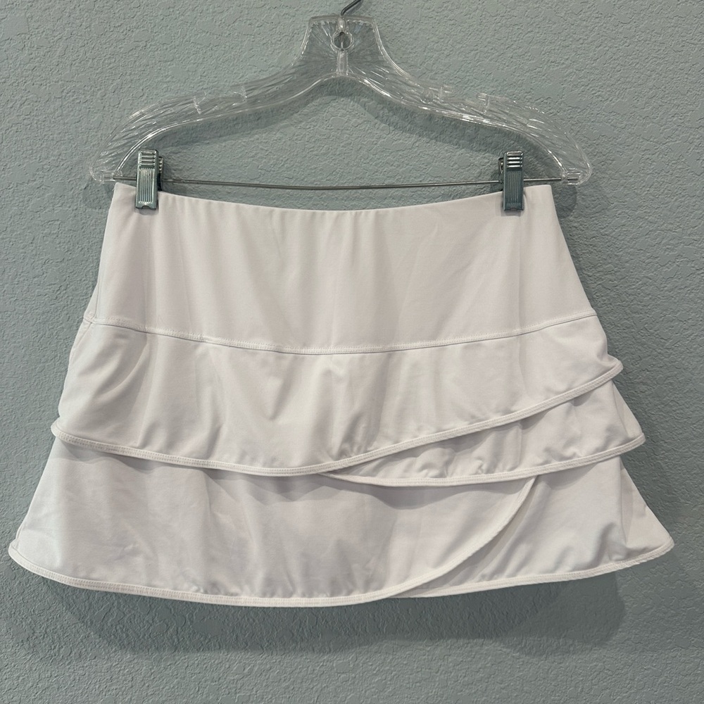 EUC white Lucky in Love Tennis Pickleball Skirt, Large